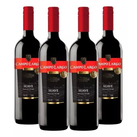 Vinho Campo Largo Tinto Suave 750 Ml