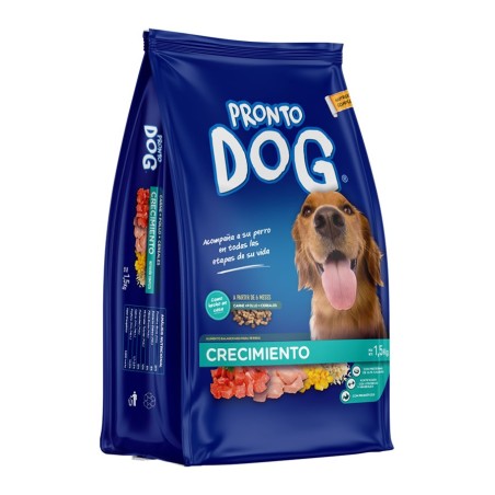 PRONTO DOG CRECIMIENTO 1,5 kg 2,7 kg 7 kg 15 kg 25 kg