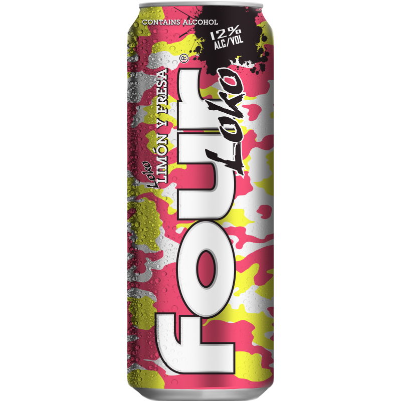 FOUR LOKO SABOR FRESA ( GOLD ) 473 ML