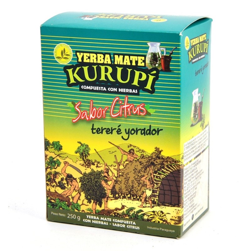 Yerba mate Kurupi Citrus  ventas en Paraguay